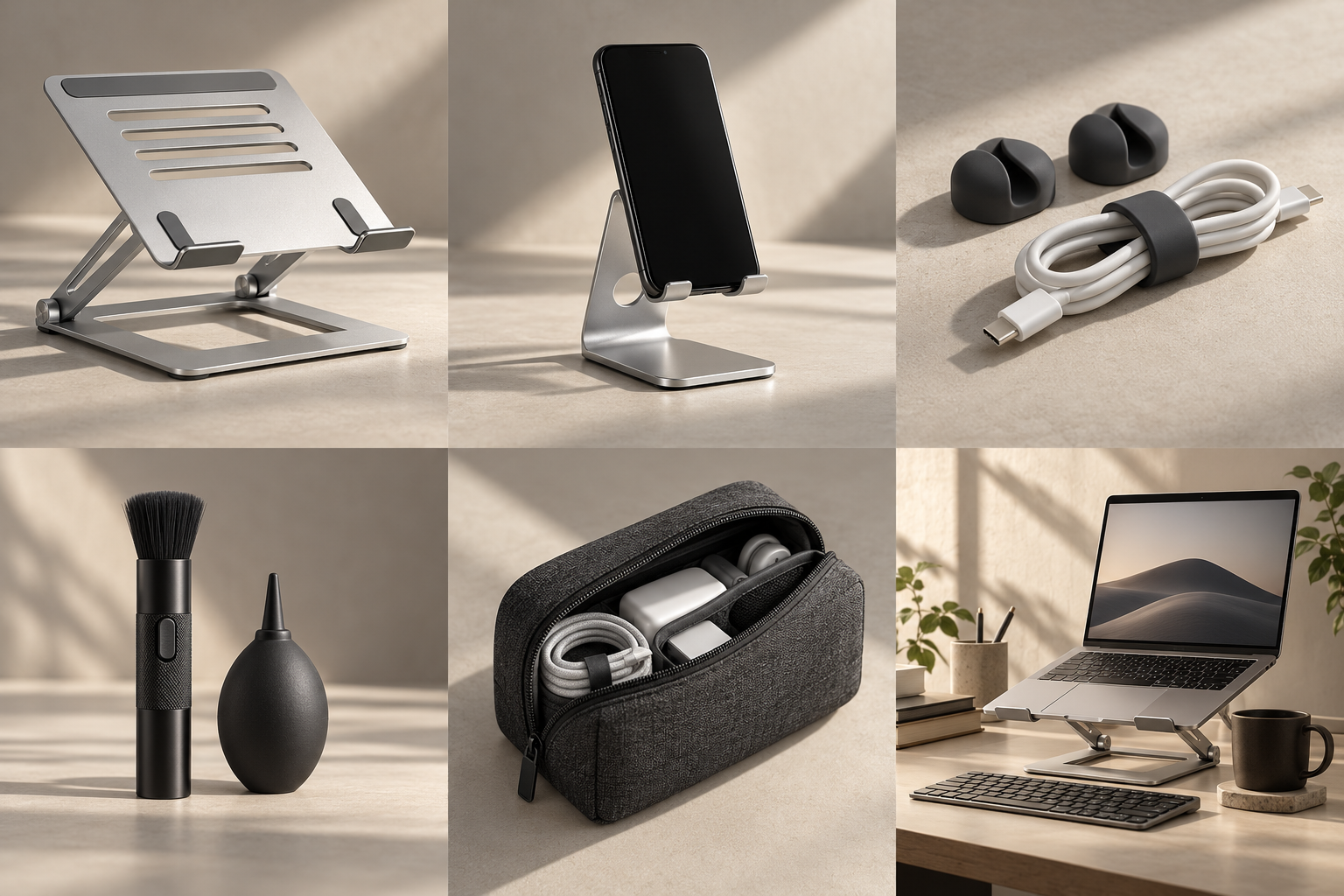 Ilustração conceitual de suporte para notebook